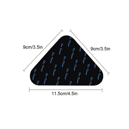 12PCS Carpet Non-Slip Sticker Reusable Water Proof anti Curling Carpet Patch Fixed Sticker Floor Rug Mat Tape Gripper Corner Pad
